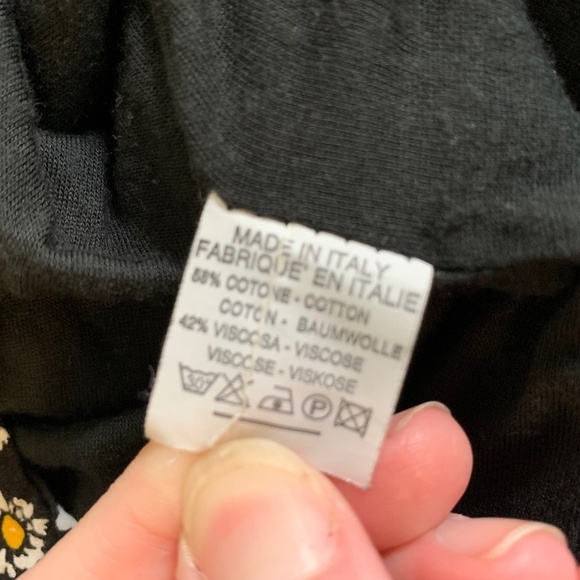 Brandy Melville Black And Daisy Skirt One Size Fits All *See Measurements (1250) - Picture 6 of 9